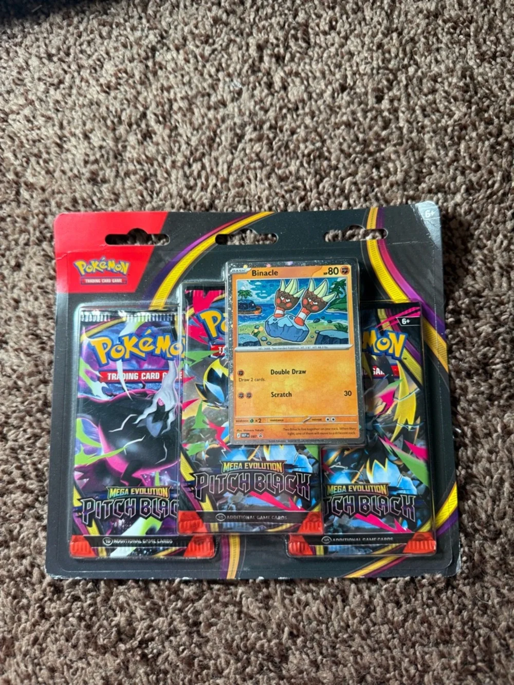 Pokemon Pitch Black (Binacle) 3 Pack Blister